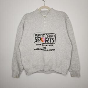 Vintage Play it Again Sports Crewneck Sweatshirt Promo Rare 70s 80s XL